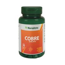 Cobre Quelato Macrophytus frasco com 30 cápsulas