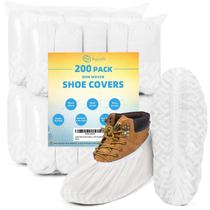 Cobre Sapatos Squish Branco Descartável Antiderrapante Pacote com 200 Unidades