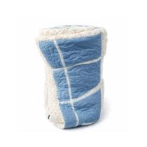 Cobredom de Casal 195 x 215 cm Macio e Confortável Homeland Cor:Azul Listrado