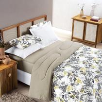 Cobredrom Casal Grosso 100% Algodão Caqui 2,80m x 2,40m Cobredrom Casal Grosso 100% Algodão Caqui 2,80m x 2,40m