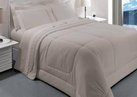 Cobreleito 3pc Casal 300 Fios Satinée Square Rose Parisi Kacyumara Cobreleito 3pc Casal 300 Fios Satinée Square Rose Parisi Kacyumara