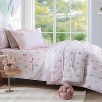 Cobreleito Casal 200 Fios Kacyumara Vida Bela 03 Peças Chloe