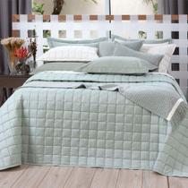 Cobreleito Coordenado Diana Dupla Face Queen Verde Malva 5 peças - Lavive Cobreleito Coordenado Diana Dupla Face Queen Verde Malva 5 peças - Lavive