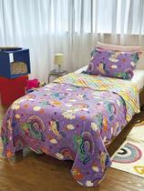 Cobreleito Dupla Face Solteiro Estampado Kids - 1,60m x 2,20m Cobreleito Dupla Face Solteiro Estampado Kids - 1,60m x 2,20m