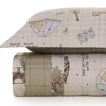 Cobreleito Dupla Face Solteiro Infantil Karsten Percal 200 Fios 100% Algodão Colcha Matelassê