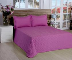 Cobreleito Matelassado Classic Queen 03 Pçs Rosa