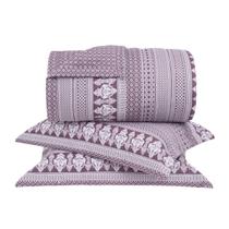 Cobreleito Queen 3 Pçs Percalle Windsor Vermelho 180 Fios