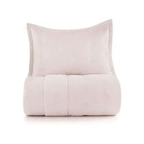 Cobreleito Queen Altenburg Anarruga 3 Pçs Rosa Lille 012007