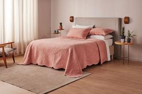 Cobreleito Queen Size Bordado Rose 240x260m C/3 pecas Lepper