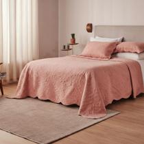 Cobreleito Queen Size Bordado Rose 240x260m C/3 pecas Lepper