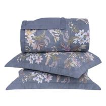 Cobreleito Solteiro 2 Pçs Percalle Florence 180 Fios Buddemeyer