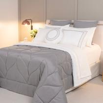 Cobreleito Super King Lavive Marbella 04 Pçs Dupla Face Gris