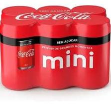COCA COLA LATA SEM ACUCAR 220 ml com 6 unidades COCA COLA LATA SEM ACUCAR 220 ml com 6 unidades