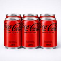 Coca Cola lata Sem Açúcar 220ml fardo C/6 Unidade Coca Cola lata Sem Açúcar 220ml fardo C/6 Unidade