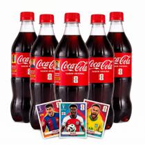 Coca-Cola Original 600ml Kit 6un Figurinha Panini Exclusiva Copa do Mundo FIFA 2026