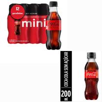 Coca cola zero 200ml com 12 unidade Coca cola zero 200ml com 12 unidade