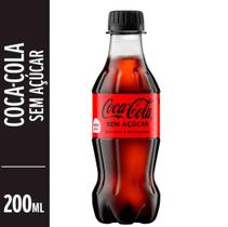 Coca cola zero açucar 200ml pet