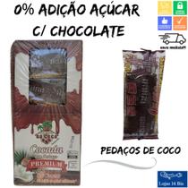 Cocada Artesanal Premium Com Chocolate 0% de Adição de Açúcar 15x40g