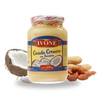 Cocada Cremosa C/ Amendoim Ivone 680g Cocada Cremosa C/ Amendoim Ivone 680g