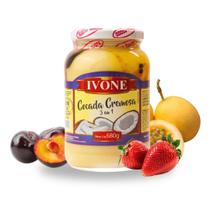 Cocada Cremosa Ivone 3 em 1 com Geleias de Fruta 680g Cocada Cremosa Ivone 3 em 1 com Geleias de Fruta 680g