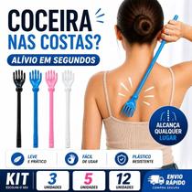 Coçador de Costas Plástico Leve Portátil Alívio Imediato Anti Estresse Kit 3 5 12 Unidades Color Coçador de Costas Plástico Leve Portátil Alívio Imediato Anti Estresse Kit 3 5 12 Unidades Color