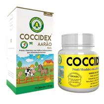 Coccidex Aarão Vitamínico Legítimo com Anticoccidiano para Pássaros 75 Cápsulas de 130mg