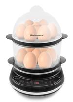 Cocedor de Huevos Elite Gourmet EGC314CB Digital para 14 Huevos Negro