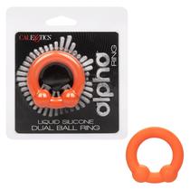Cock Ring CalExotics Alpha Liquid Silicone Dual Ball para homens