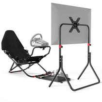 Cockpit Dobrável para Simulador de Corrida DIWANGUS com Suporte para TV Cockpit Dobrável para Simulador de Corrida DIWANGUS com Suporte para TV