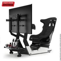 Cockpit Suporte para Volante 4.0 Plus P1 Branco Simulador Extreme Simracing