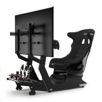 Cockpit Suporte para Volante 4.0 Plus P1 Preto Simulador Extreme Simracing