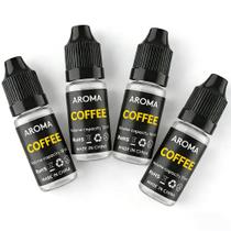 Cocktail Bubble Smoke Gun Aroma LWRT G107 com 4 x 10 mL de óleos essenciais de café