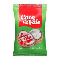Coco em Flocos Coco do Vale Úmido e Adocicado 100g - Embalagem com 24 Unidades Coco em Flocos Coco do Vale Úmido e Adocicado 100g - Embalagem com 24 Unidades