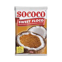 Coco Ralado Adocado Seco Queimado 100g Sococo