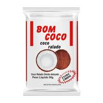 Coco Ralado Bom Coco Extra Umido 50g - Emblagem c/ 50 unidades