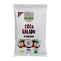 Coco Ralado Dikoko Puro e Desidratado 100g - Embalagem com 24 Unidades