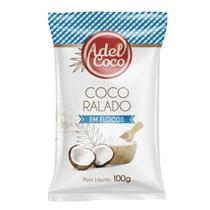 Coco Ralado Em Flocos Adel Coco 100g - AdelCoco