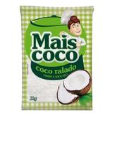 Coco Ralado úmido Adoçado Mais Coco Pacote 1 kilo