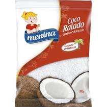 Coco ralado úmido e adoçado menina - embalagem com 24 unidades de 100g Coco ralado úmido e adoçado menina - embalagem com 24 unidades de 100g