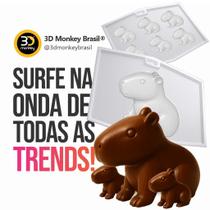 Cocoa Capivara Pequena - 6 cavidades Cocoa Capivara Pequena - 6 cavidades
