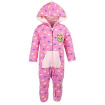 CoComelon Toddler Boy Girl Fleece Coverall Pink 2T
