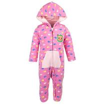 CoComelon Toddler Boy Girl Fleece Coverall Pink 5T