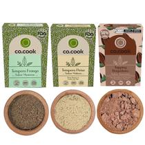 Cocook Kit 3 Funcionais Tempero Frango, Peixe Topping Brigadeiro 225g - UN / 3 Cocook Kit 3 Funcionais Tempero Frango, Peixe Topping Brigadeiro 225g - UN / 3