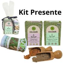 CoCook Kit Trio Presente Tempero Frango Chimichurri Pano de Prato