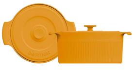 Cocote de Porcelana Assar e Servir Amarelo 2.75L - Germer Cocote de Porcelana Assar e Servir Amarelo 2.75L - Germer