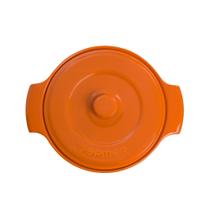 Cocotte Refratária Diâmetro 21 cm Laranja 2,7 L Porcelana Cocotte Refratária Diâmetro 21 cm Laranja 2,7 L Porcelana