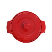 Cocotte Refratário 21 cm Vermelho Assar e Servir Porcelana