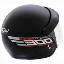 Cod/26793 capacete gow aberto preto fosco n/58