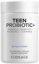 Codeage Teen Probiotic+ 25 bilhões UFC 30 cápsulas Codeage Teen Probiotic+ 25 bilhões UFC 30 cápsulas