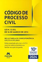 Código De Processo Civil - 10Ed/24 - Lei N. 13.105, De 16 De Março De 2015